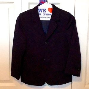 Boys Navy Wool Blazer